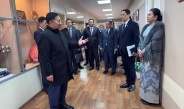 Chairman of State Administration Council Prime Minister Senior General Min Aung Hlaing formally inaugurates Consulate-General in Novosibirsk, delivers address to staff, families of Consulate-General , trainee officers